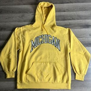 VTG‎ University of Michigan Hoodie Fits Large Wolverines Jerzees Made in USA